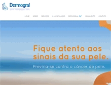 Tablet Screenshot of dermogral.com.br